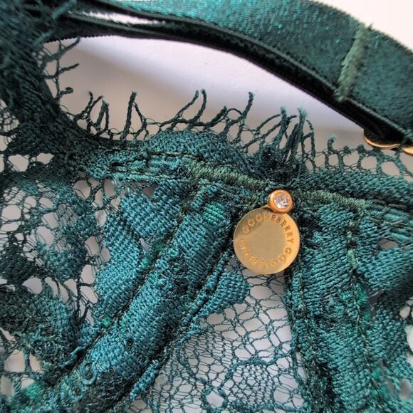 Gooseberry Intimates Lace Underwire Bra - Size Small - Emerald Green Sexy Sheer - Picture 6 of 10